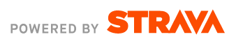 Powered by Strava logo